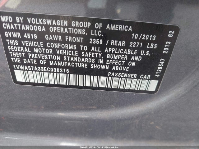 Volkswagen Passat 1.8t Wolfsburg Edition