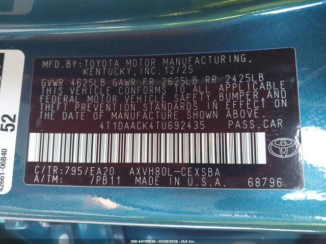 Toyota Camry Se