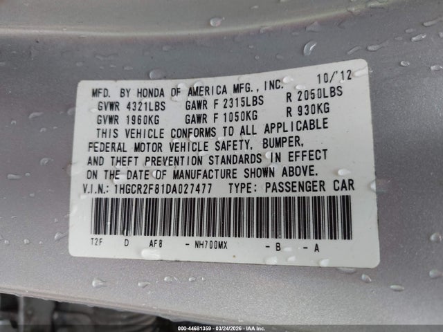Honda Accord Ex-l