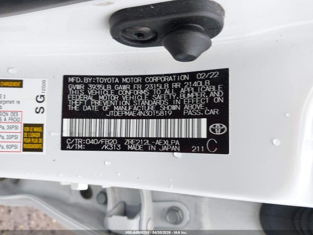 Toyota Corolla Le