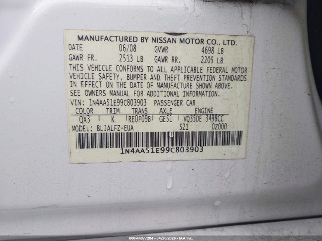 Nissan Maxima 3.5 Sv