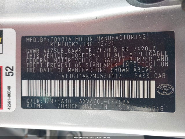 Toyota Camry Se