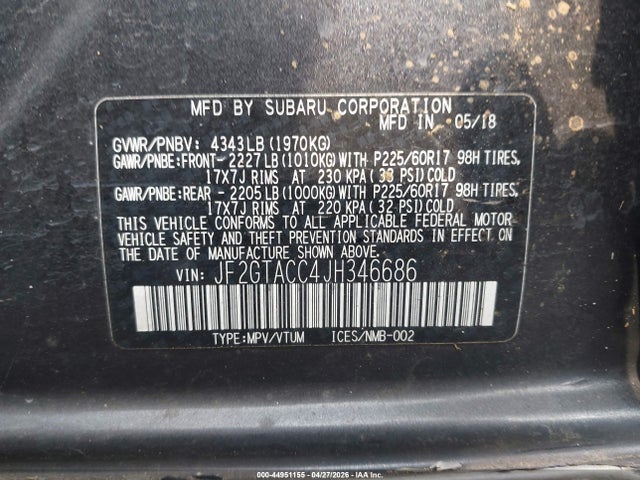 Subaru Crosstrek 2.0i Premium