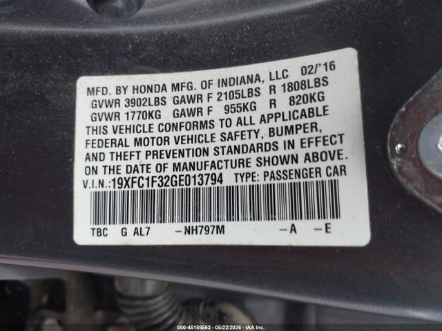 Honda Civic Ex-t