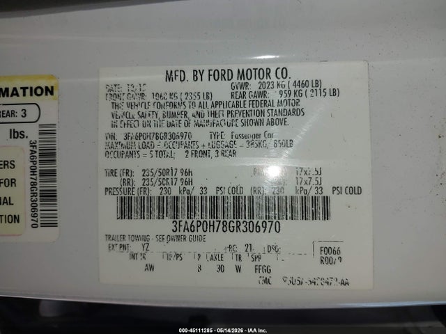 Ford Fusion Se