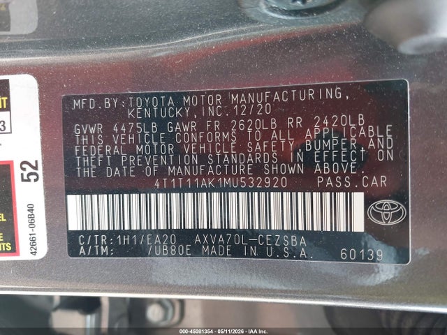 Toyota Camry Se