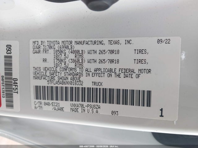 Toyota Tundra Sr5