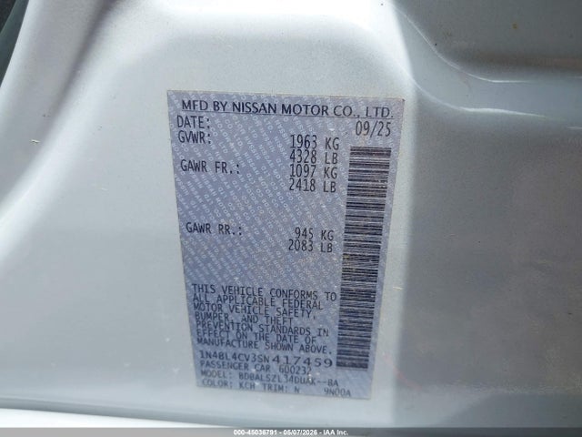 Nissan Altima Sr Fwd