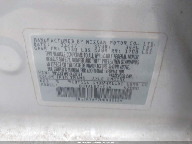 Nissan Versa 1.6 Sv