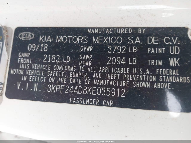 Kia Forte Lxs
