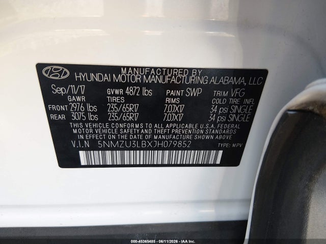 Hyundai SANTA FE 2.4l