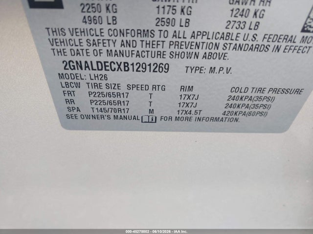 Chevrolet Equinox 1lt