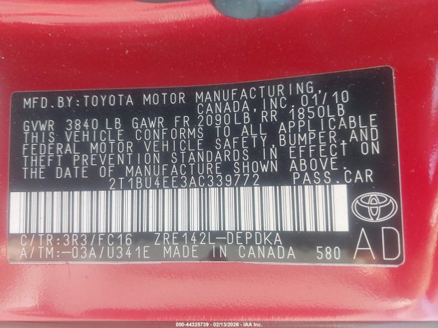 Toyota Corolla Le