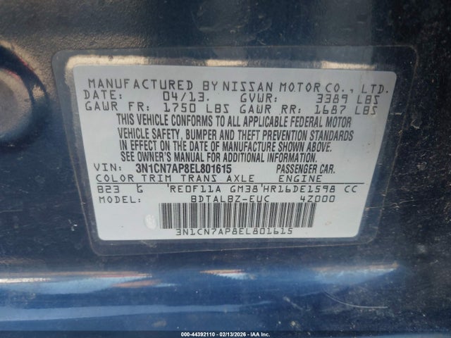 Nissan Versa 1.6 Sv