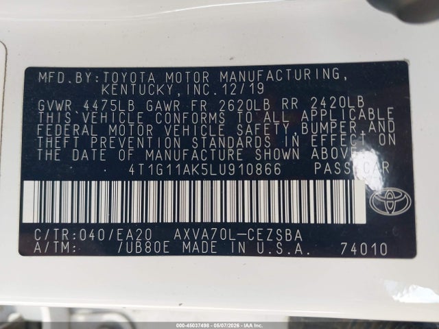 Toyota Camry Se
