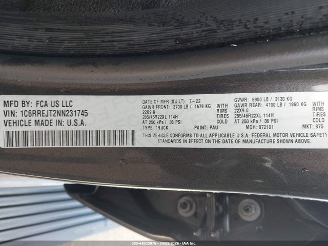 Ram 1500 Laramie  4x2 5'7 Box