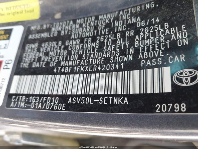 Toyota Camry Le