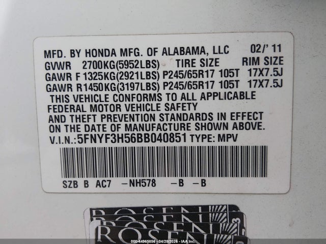 Honda Pilot Ex-l