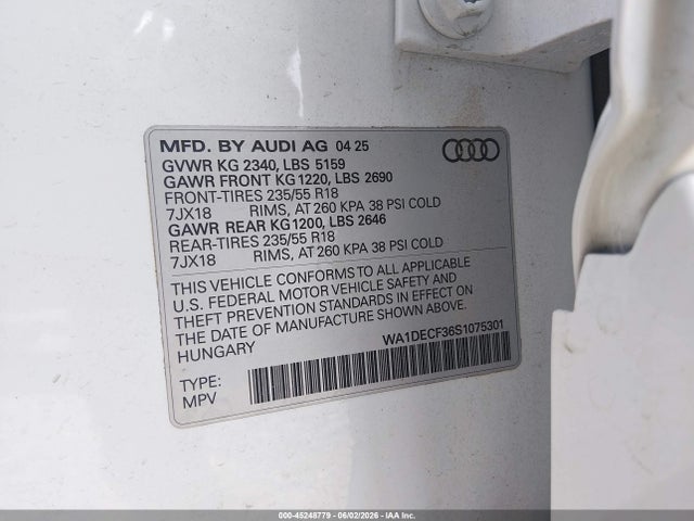 Audi Q3 Premium 45 Tfsi S Line Quattro Tiptronic