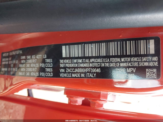 Jeep Renegade Latitude Fwd