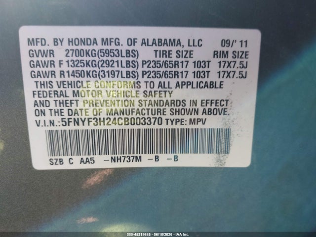 Honda Pilot Lx