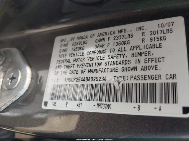 Honda Accord 2.4 Lx-p