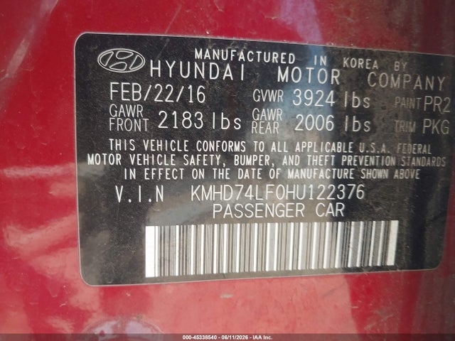 Hyundai ELANTRA Se