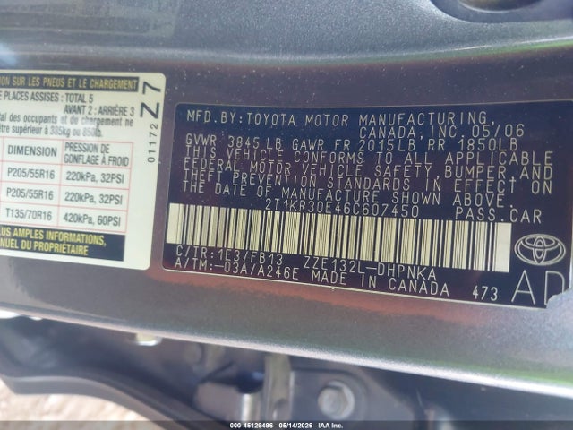 Toyota Matrix Xr
