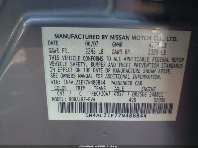 Nissan Altima 2.5 S