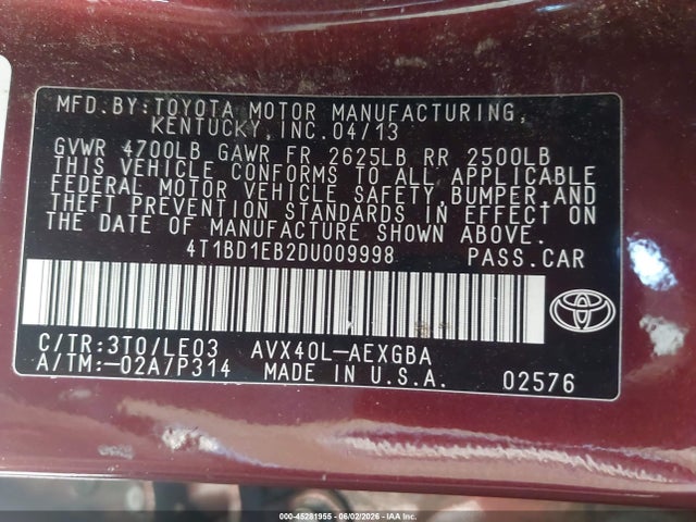 Toyota Avalon Hybrid Xle Touring