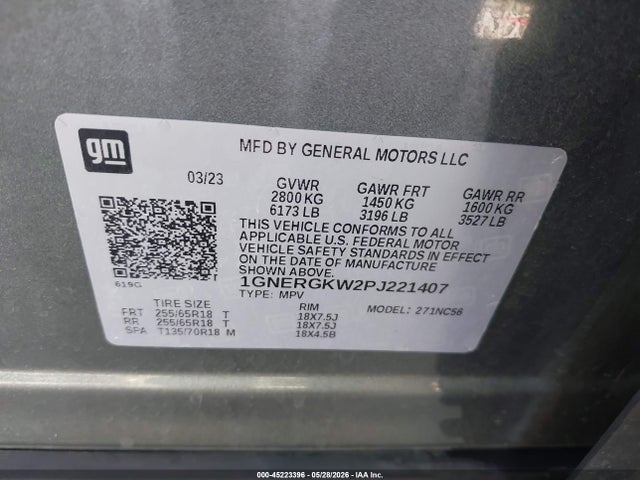Chevrolet Traverse Fwd Lt Cloth