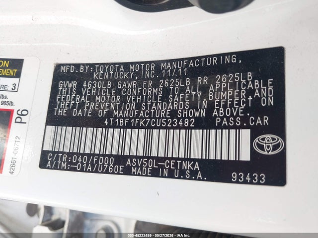 Toyota Camry Le