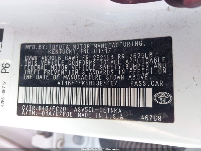 Toyota Camry Le