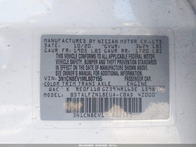 Nissan Versa Sv Xtronic Cvt