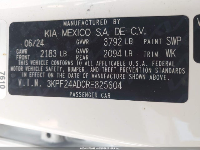 Kia Forte Lxs