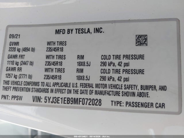 Tesla Model 3 Long Range