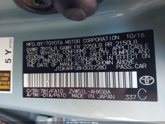 Toyota Prius Three