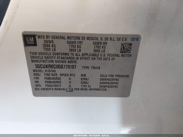 Chevrolet Silverado 1500 1lt