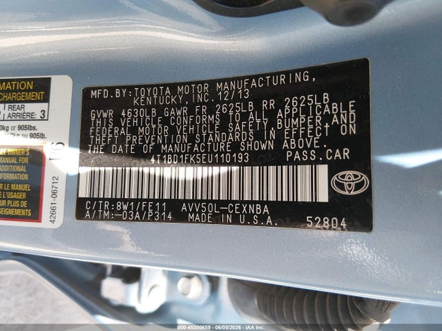 Toyota Camry Le