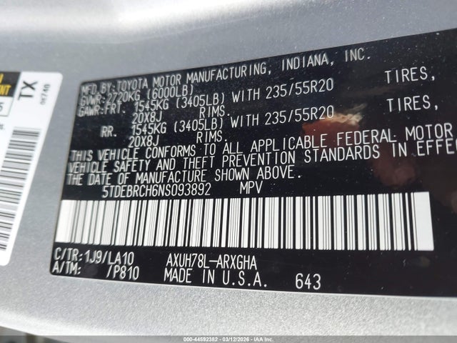 Toyota Highlander Hybrid Platinum