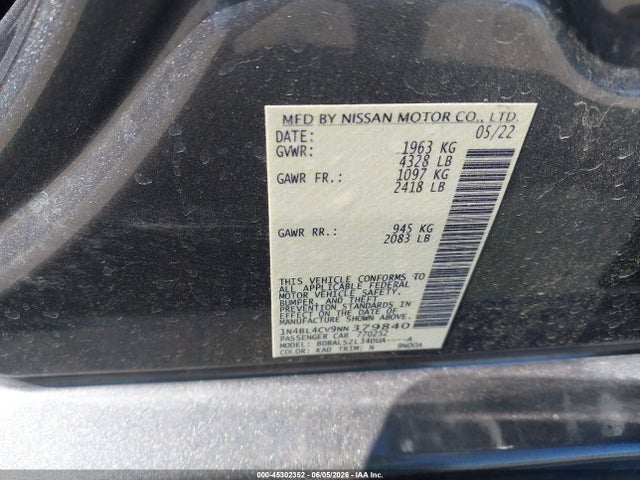 Nissan Altima Sr Fwd