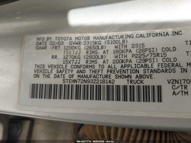 Toyota Tacoma Base V6