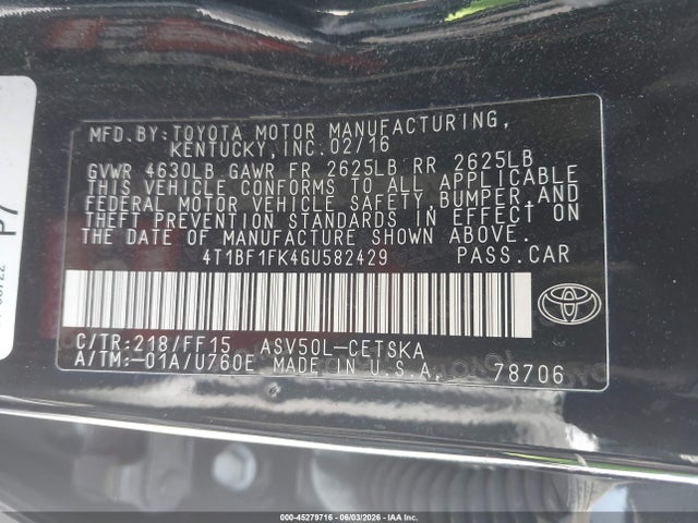 Toyota Camry Se