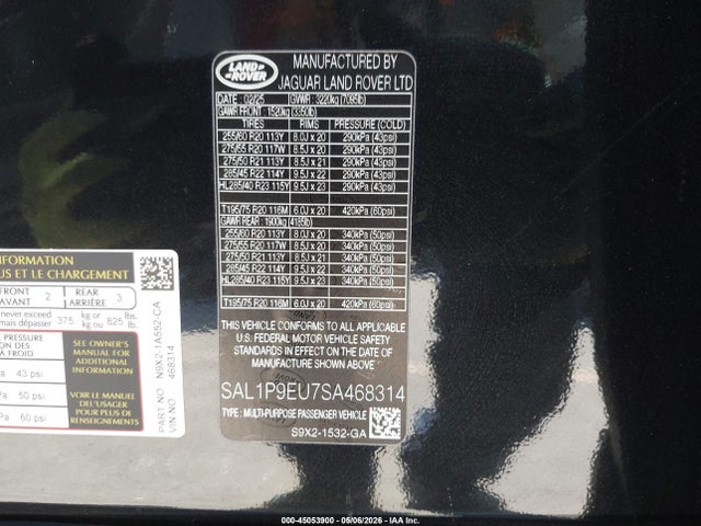 Land Rover Range Rover Sport P360 Se