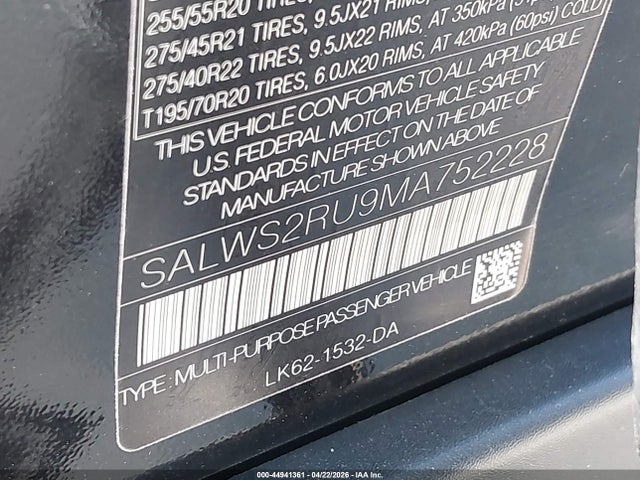 Land Rover Range Rover Sport Hst Mhev