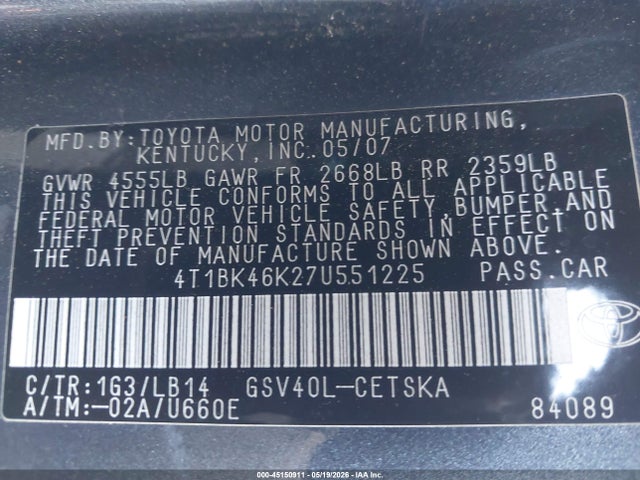 Toyota Camry Se V6