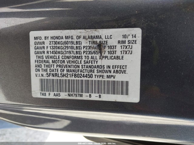 Honda Odyssey Lx