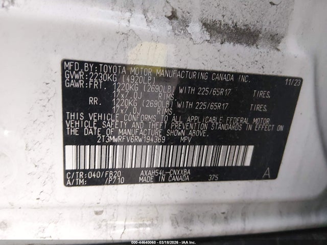 Toyota RAV4 Le