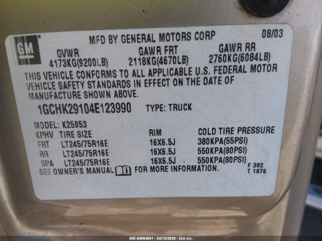 Chevrolet Silverado 2500 Ls