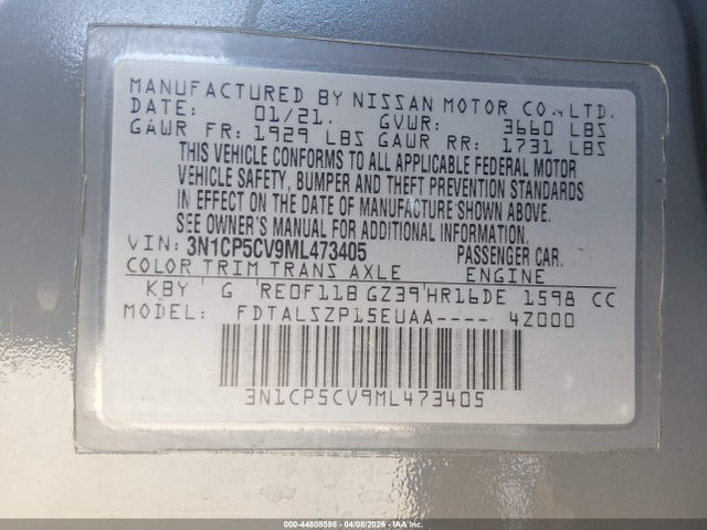 Nissan Kicks Sv Xtronic Cvt